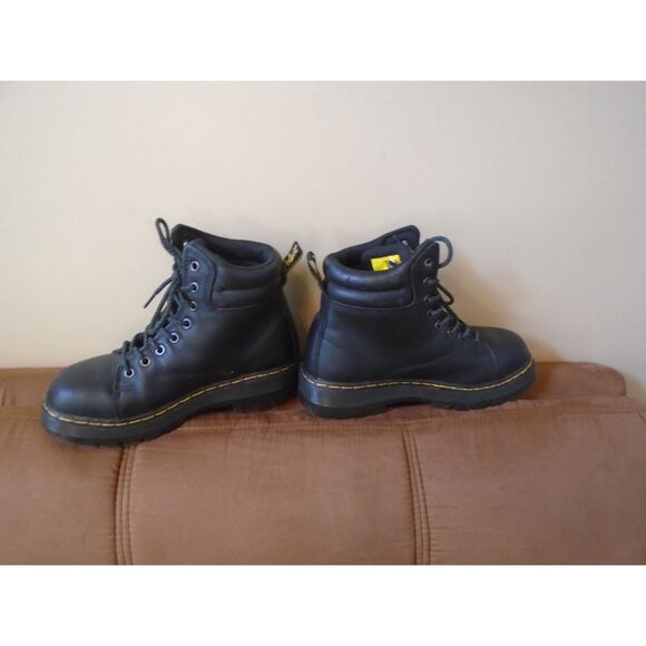 Dr Martens black leather Industrial steel toe boot size 7 - Picture 2 of 9
